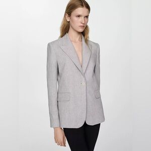 NWT Mango Linen Blend Blazer